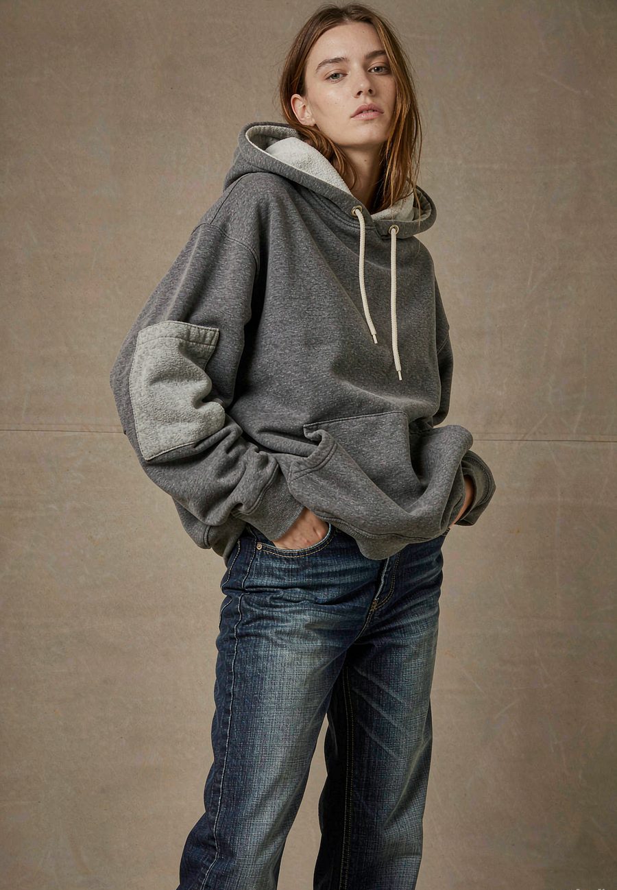 "Golden Hour" Heavyweight Hoodie in Slate - Slate