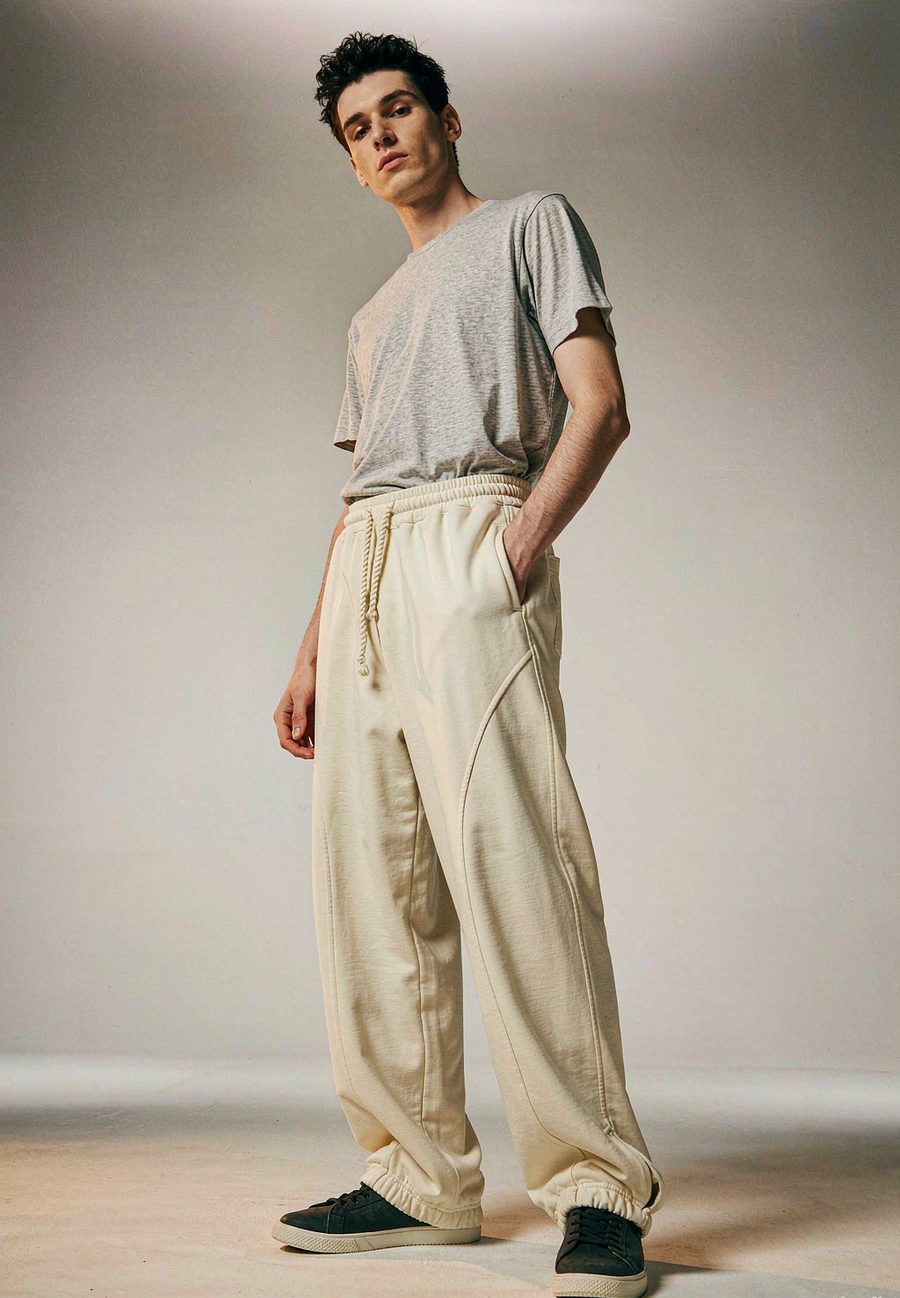 "Classic" Sweatpant in Bone - Bone